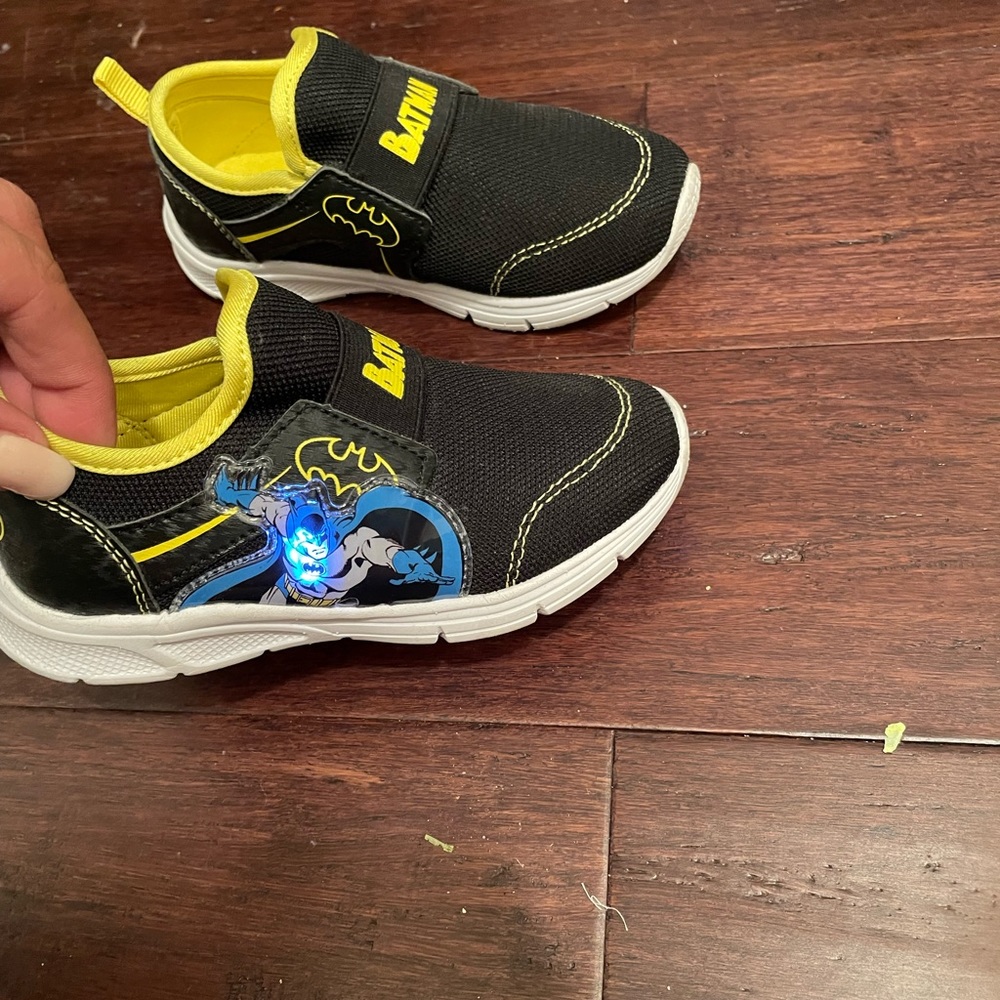 Batman light up slip ons kids